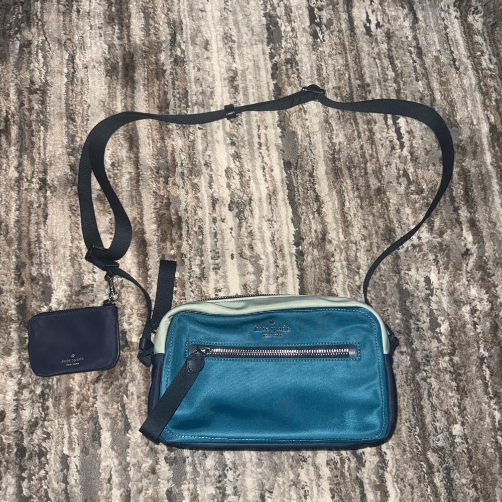 Kate Spade Blue and Black Crossbody Bag